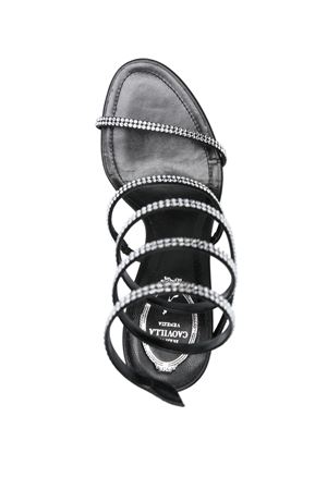 Black calf leather sandals RENE CAOVILLA | C12369105R001V065BLACK